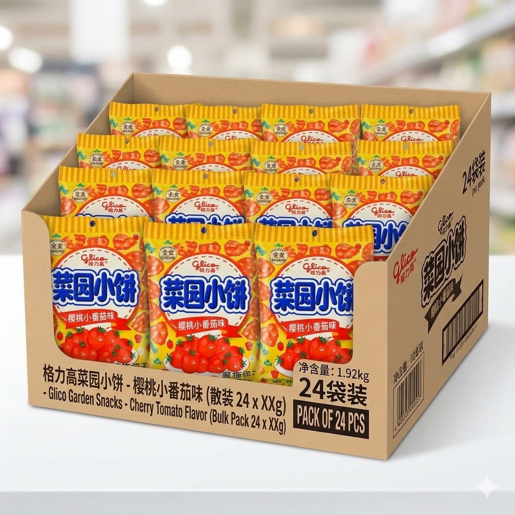 Glico's Garden Mini Crackers CHERRY TOMATO FLAVOR
